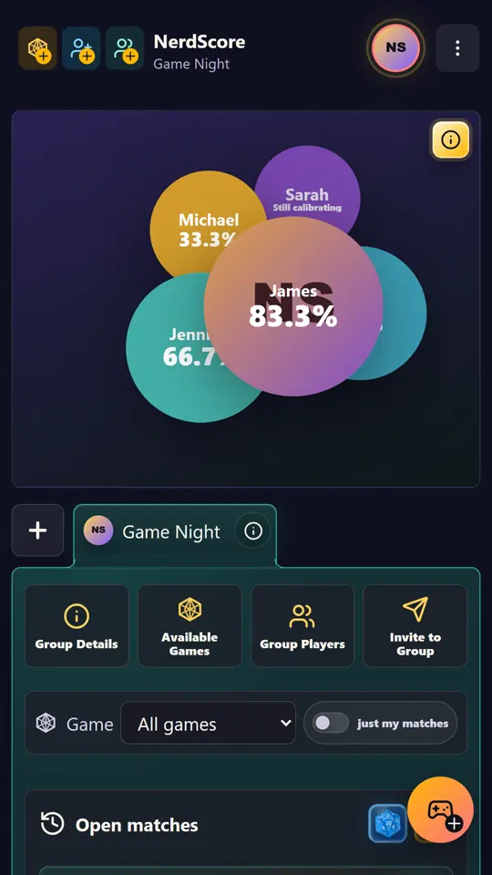 NerdScore: Game Scores